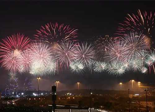 江油市焰火晚会